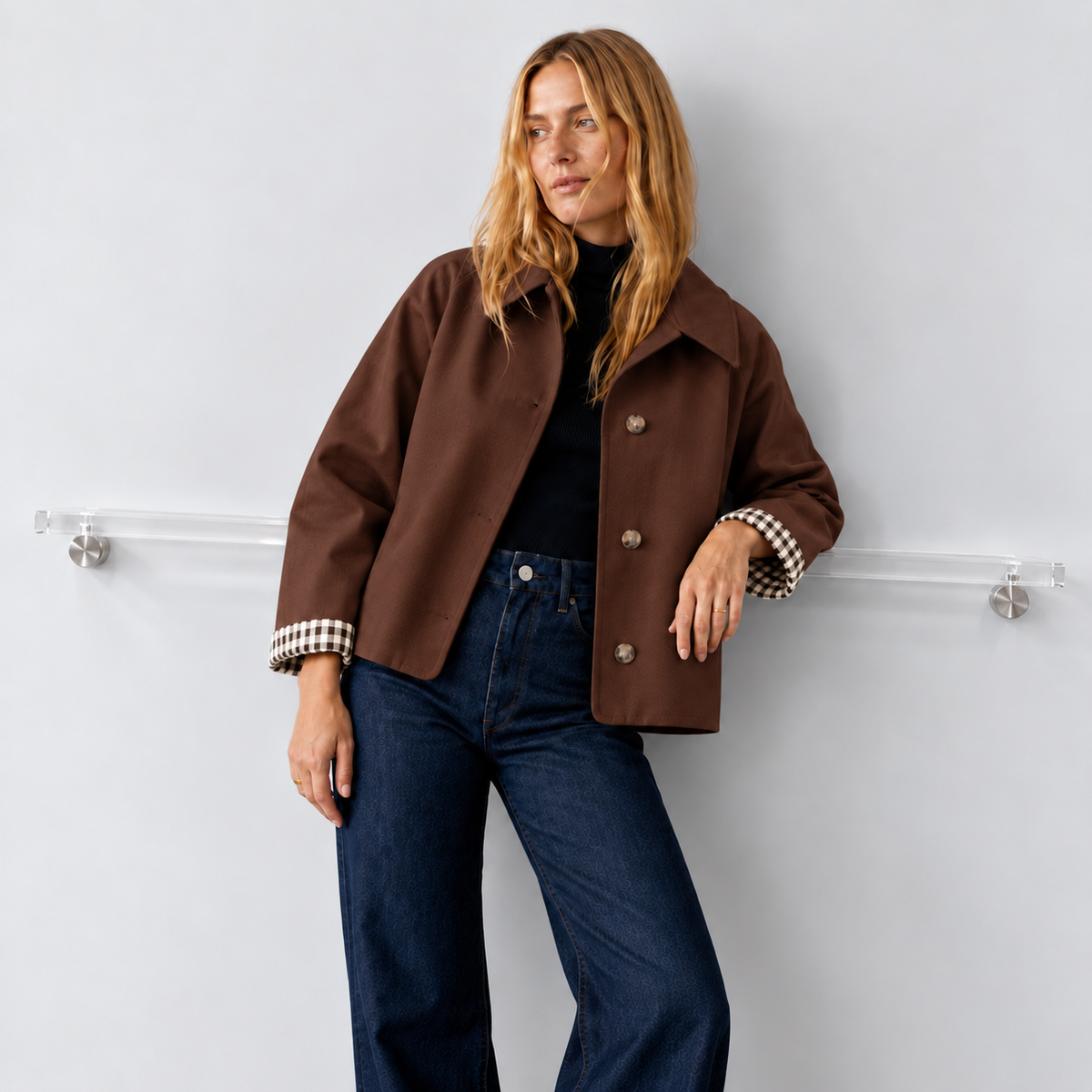 Cropped Trenchjacka