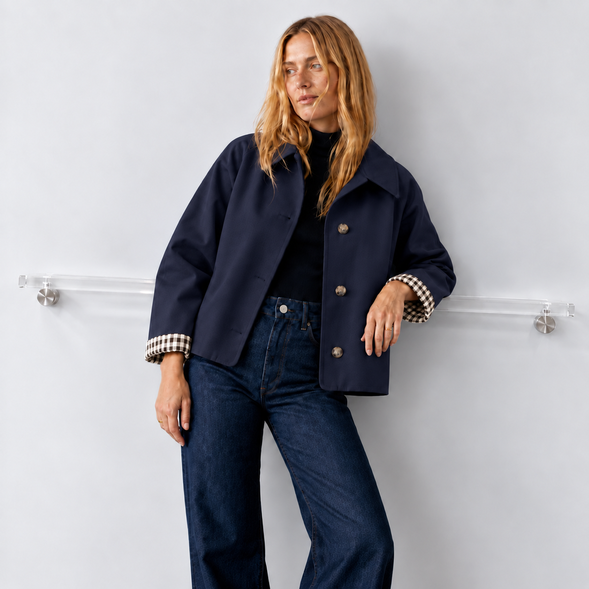 Cropped Trenchjacka
