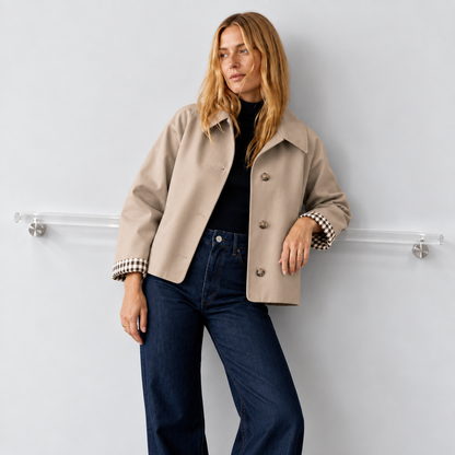Cropped Trenchjacka